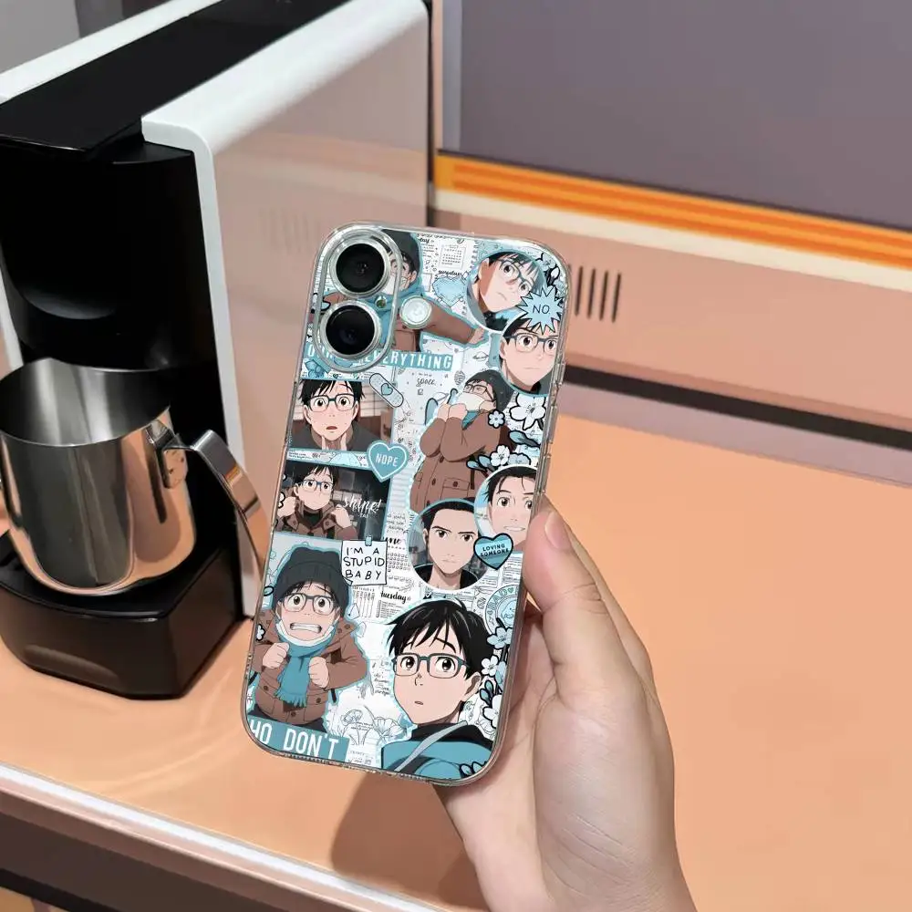 Прозрачный противоударный чехол LOVE Y-Yuri on Ice для iPhone 17, 16, 15, 14, 13, 12, 11 Plus, Pro Max (art.: 3920db7e6cea2) - 3920db7e6cea2