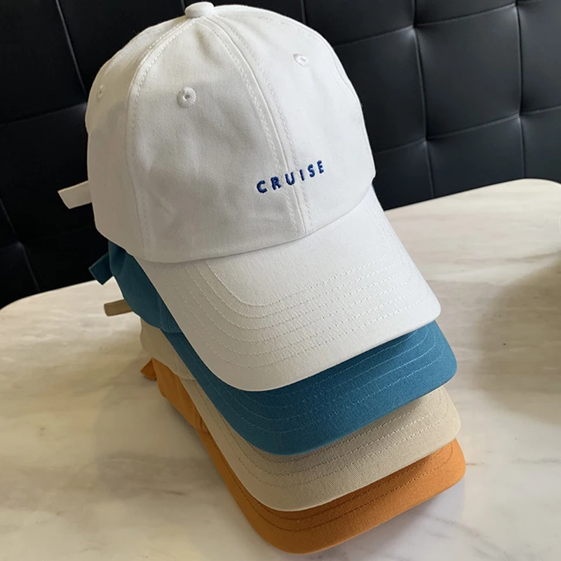 

Summer Women Baseball Cap Student Couple Fashion Simple Sun Hat Letter Embroidery Men Outdoor Sports Travel Fishing Hat Q25