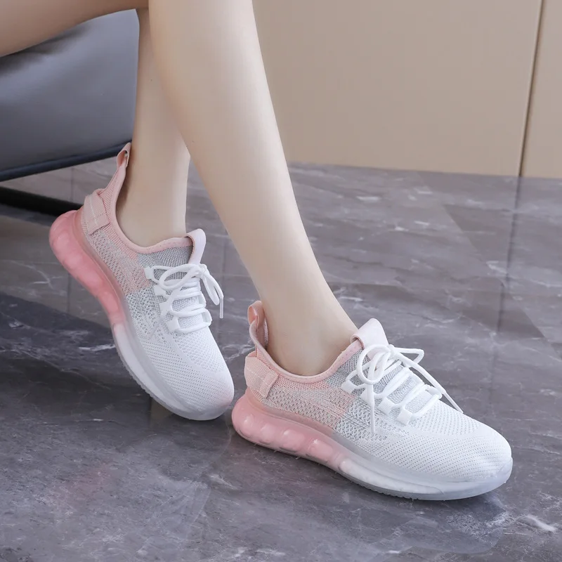 Women's casual sports shoes Fashion shoes Women's platform Women's vulcanized shoes Women's shoes Breathable color-blocking shoe