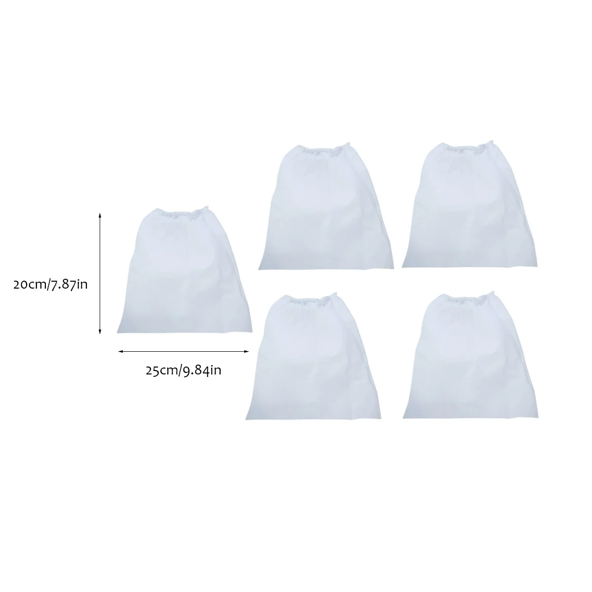 5 шт. нетканые мешки для ногтей маникюрные инструменты пылесосы сменный