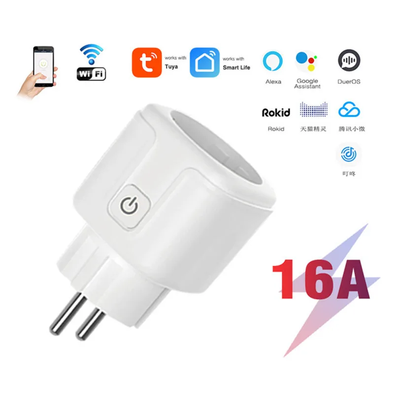 

Умная розетка с поддержкой Wi-Fi, 16 А, 10 А
