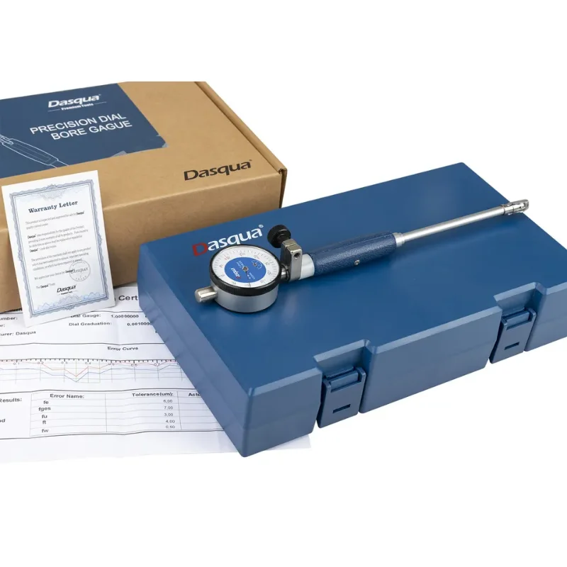

Dasqua 4-6mm Resolution 0.01mm Precision Interchangeable Carbide Anvils Dial Bore Gauge