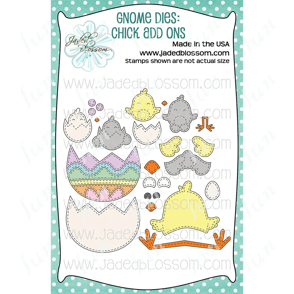 

New Chick Add Ons Cutting Dies for 2023 Easter Gnome Dies Diy Mold Scrapbooking Paper Card Making Cuts Crafts Template Handmade