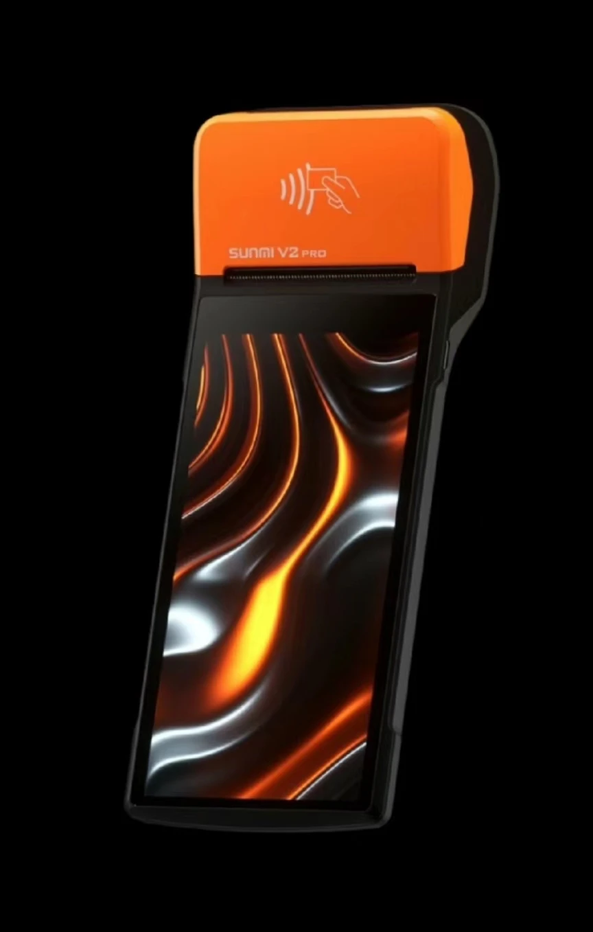 Фото Новый POS-терминал V2 Pro Smart Android 7.1, встроенный принтер, без функции NFC с Wi-Fi 4G 1+8 Ram V2 Pro, стандартная версия №1