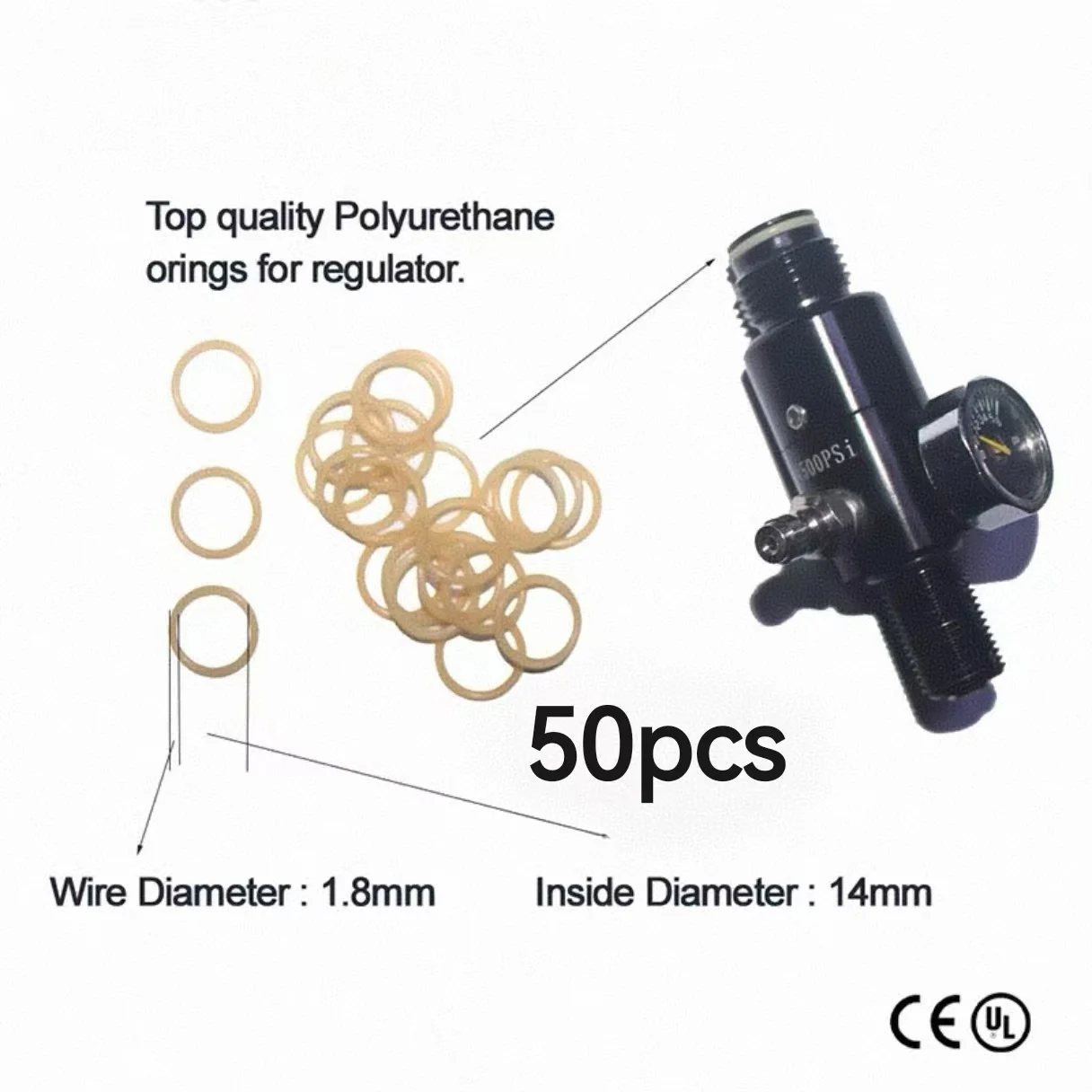 

Уплотнение головки регулятора бака HPA, полиуретановая прокладка, шайба, 20/50 шт.