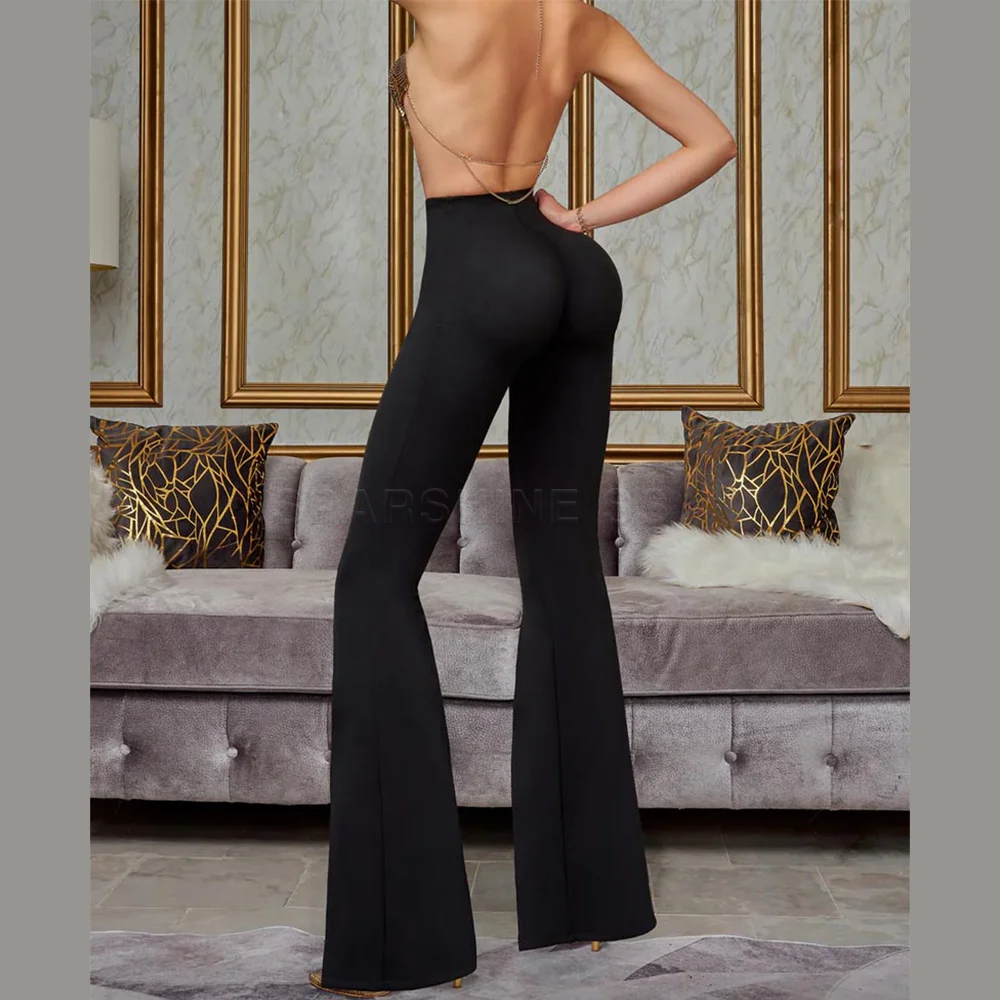 Женские леггинсы с высокой талией колготки разрезом спереди брюки эффектом