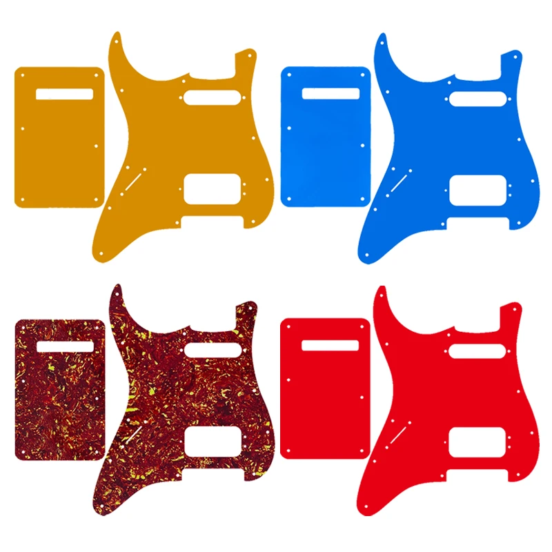 

Guitar Parts -For US Left Handed 72'11 Screw Hole Standard St Deluxe Humbucker Hs Guitar Pickguard & Back Plate Scratch Plate