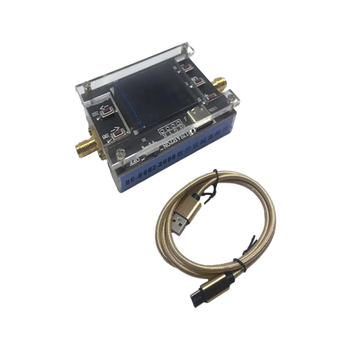 

Dc-6G Digital Programmable Attenuator 30Db Step 0.25Db Tft Display Cnc External Support Communication