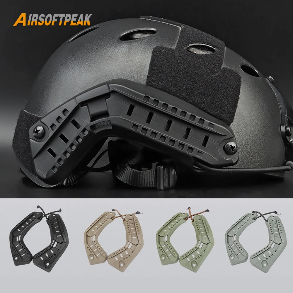 

Tactical FAST Helmet Rail Mount Kits Military Airsoft CS Game Paintball Protective ARC Helmet Side Guide Rail Hunting Accessory