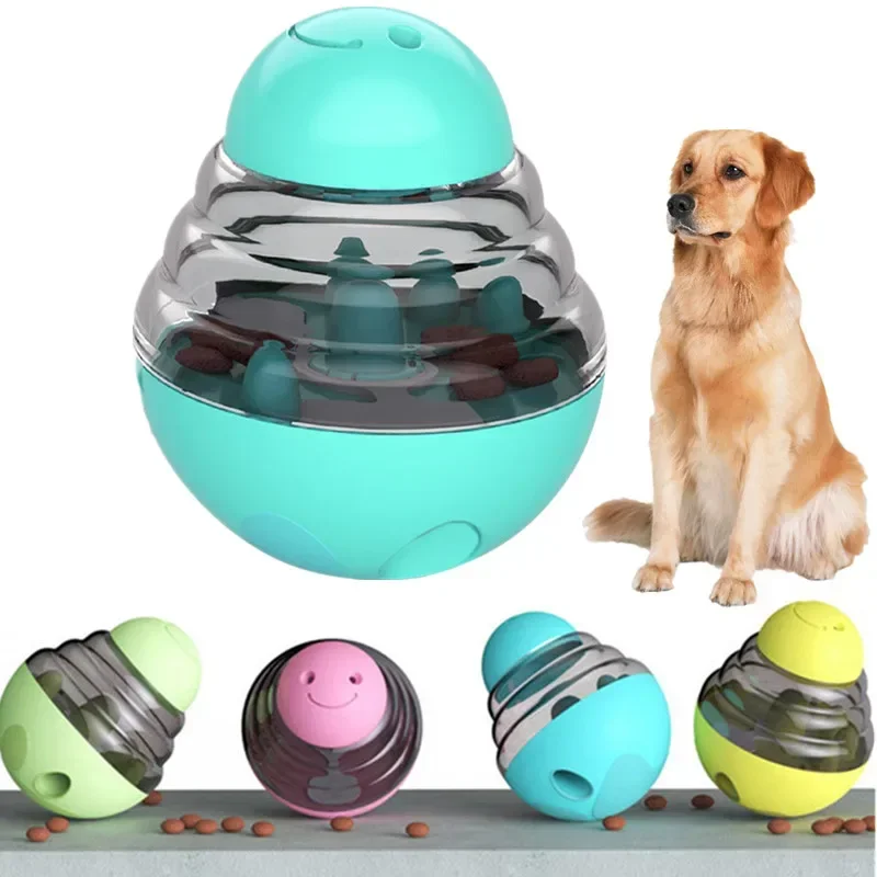 

New Interactive Toy For A Dog Food Dispenser Toy Dog Feeder Funny Pet Shaking Leakage Food Container Puppy Slow Feed Pet Tumble