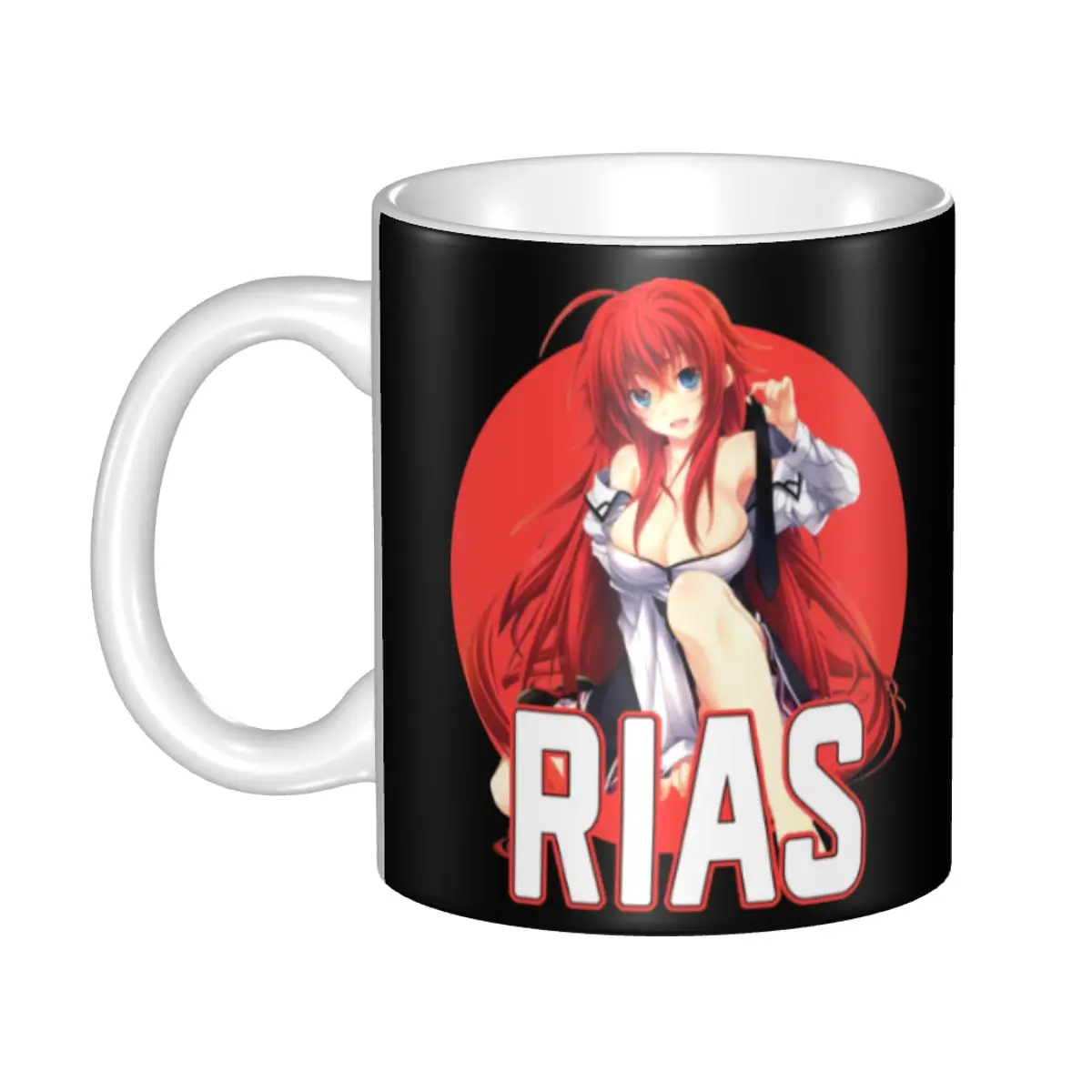 

DIY Rias Gremory High School Anime DxD Ceramic Mugs Customized Coffee Cups Creative Present