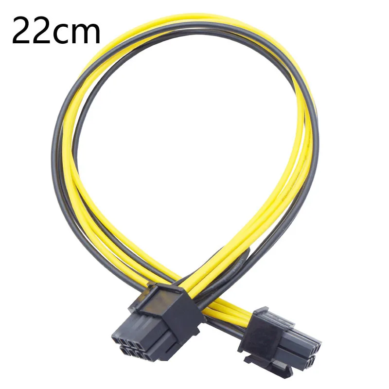 

22cm 6p To 8p Power Line 6p To 6 + 2p Extension Line 6pin To 8pin Power Line Graphics Card 6pin To 6 + 2pin Adapter