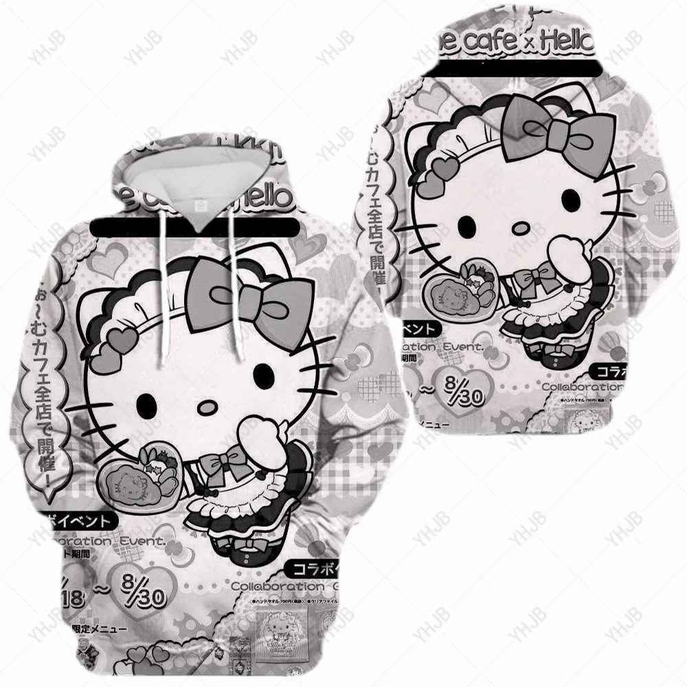 

Женская толстовка с длинным рукавом и принтом Hello Kitty