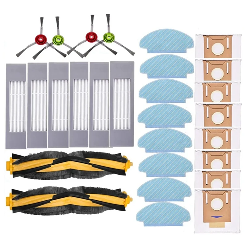 

For ECOVACS DEEBOOT N10 / N10 PLUS Robot Vacuum Cleaner Spare Parts Main Side Brush Hepa Filter Mop Cloth Dust Bag
