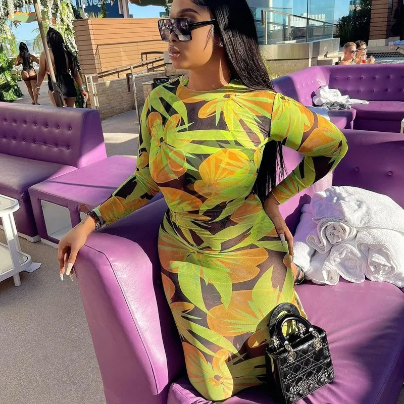 

Dress Women Summer 2023 Beachwear Outfits For High Waist Skirt Slim One Streets Set Print Hipster Spandex Beach Clothing Fashion