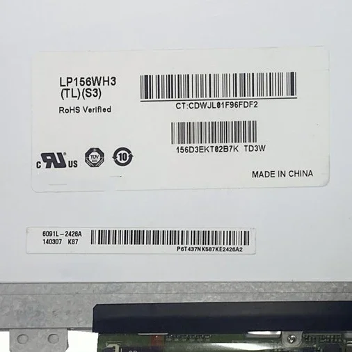 LP156WH3 TLS3 (TL)(S3) Новый дисплейHD LVDS 40-контактная глянцевая панель Замена 1366X768 15
