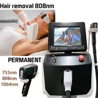 hot sale 808nm 755nm 1064nm three wavelength diode laser hair removal machine 20 million shots with ce suitable for any skin