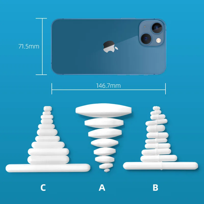 

5 шт. вращающихся магнитных мешалок из ПТФЭ