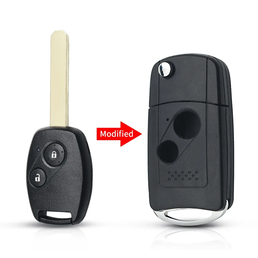 

KEYYOU 2/3/4 кнопочный складной модифицированный чехол для автомобильного ключа чехол Чехол для HONDA Accord Civic CRV Pilot подходит для ремонта ключей