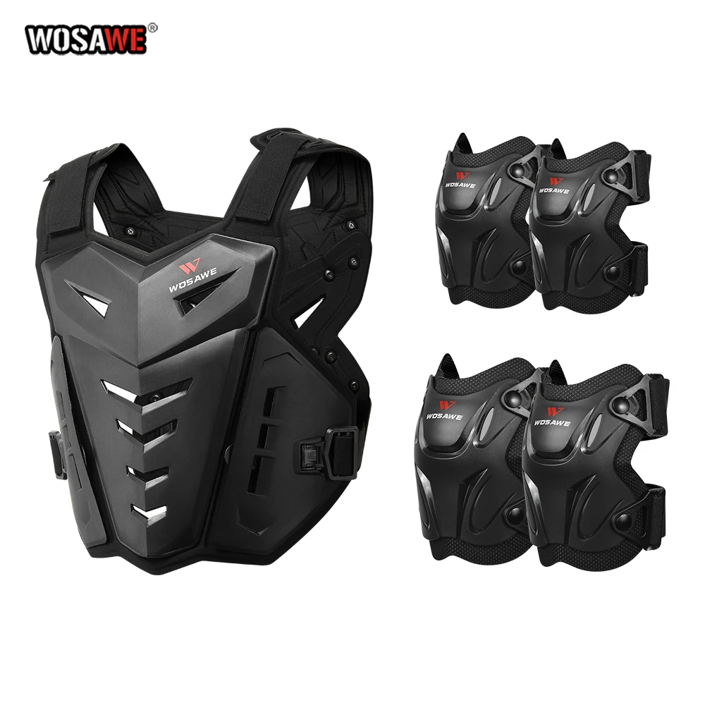 

WOSAWE Motorcycle Rider Full Body Armor Vest Suits Motocross Bike Cycling Racing Armor Chest Moto Protective Gear
