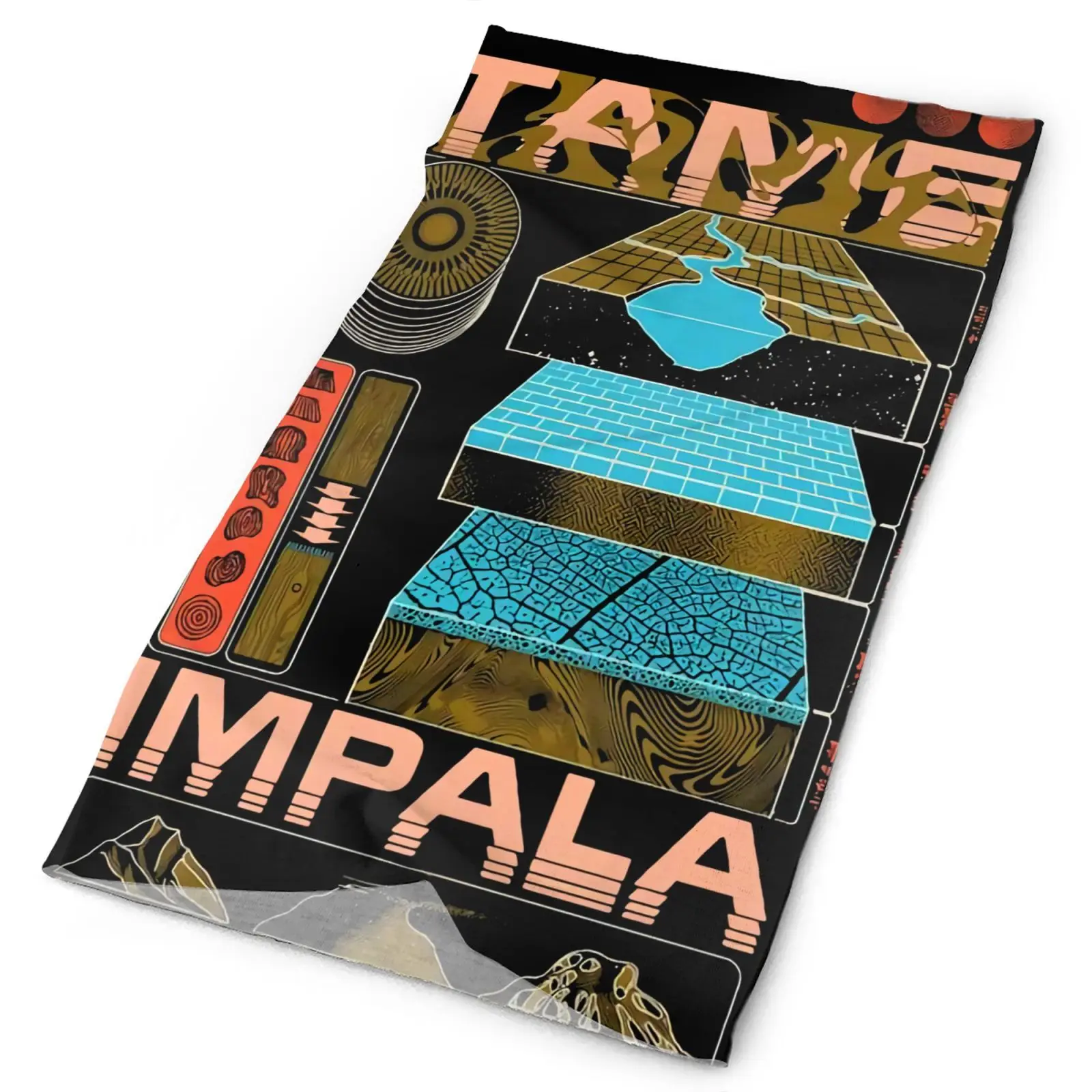

Tame Impala Tour 2019 Мужская фотобандана шлем лыжный шарф для мужчин бандана военный тактический Снуд шарф бандана для мужчин