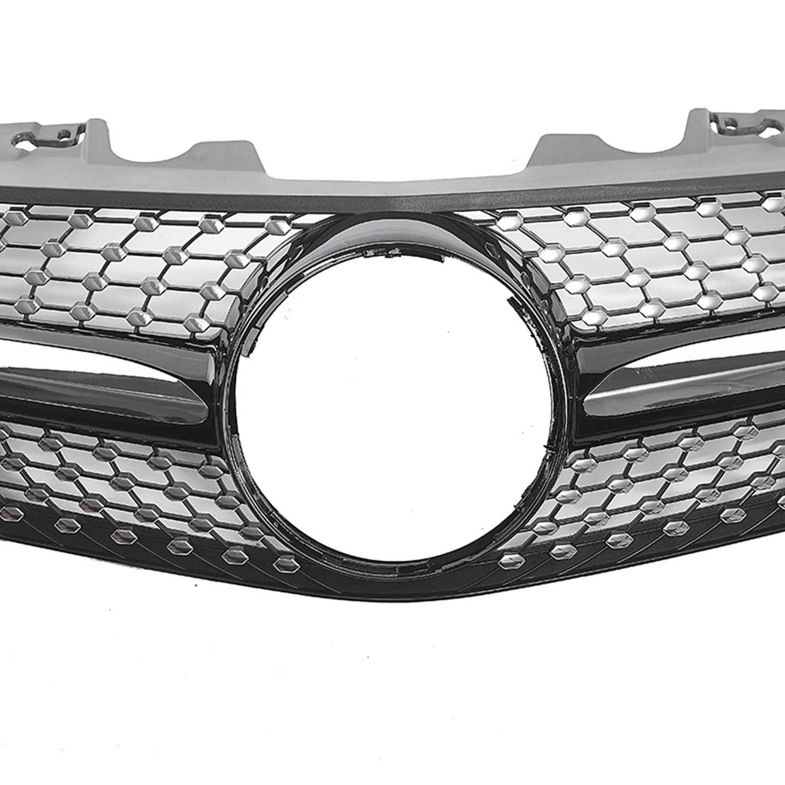 Передняя решетка для Mercedes-Benz R230 SL-Class 2009-2012 SL500 SL550 SL600 черный/серебристый верхний