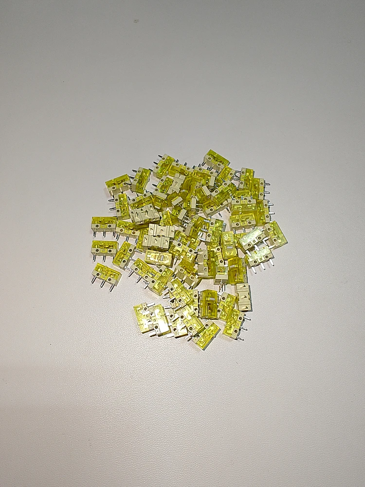 Новый желтый прозрачный белый точечный микро-переключатель со сроком службы 120