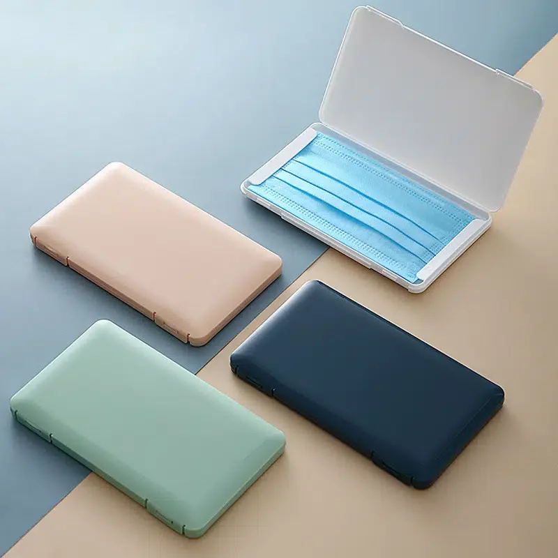 

1pc, Mask Storage Box, Waterproof, Dustproof, Isolate Bacteria, Simple And Beautiful, Random Color