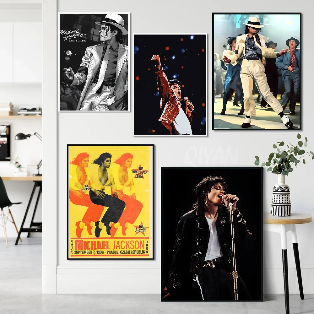 Плакат Майкла Джексона бумажный принт домашняя гостиная спальня вход бар кафе