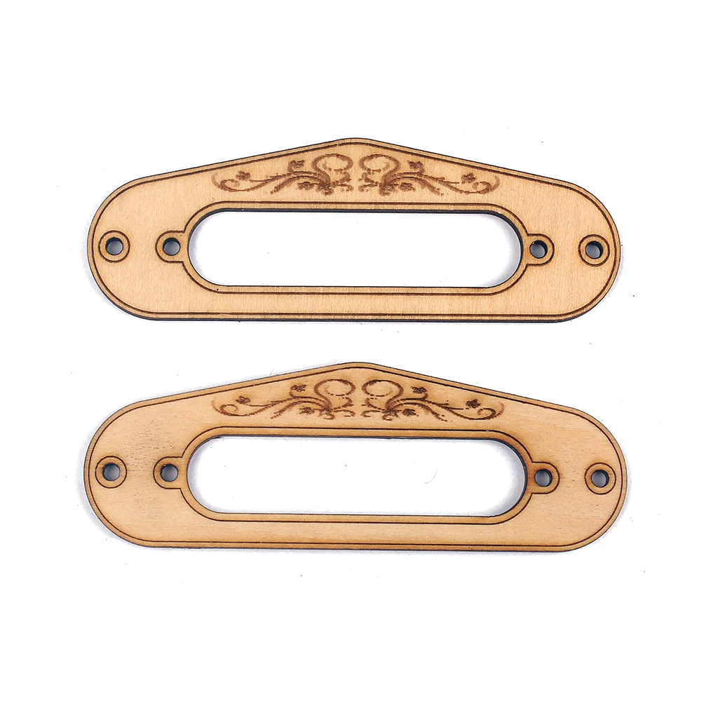

2x Maple Wood Guitar Pickup Frame Pickups Cover DIY Parts Guitar