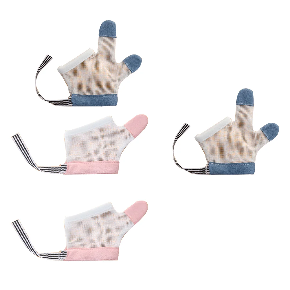 

Sucking Thumb Stop Baby Gloves Finger Kids Infant Eating Hand Anti Breathable Prevention Sucker Protector Scratch Kit Fabric