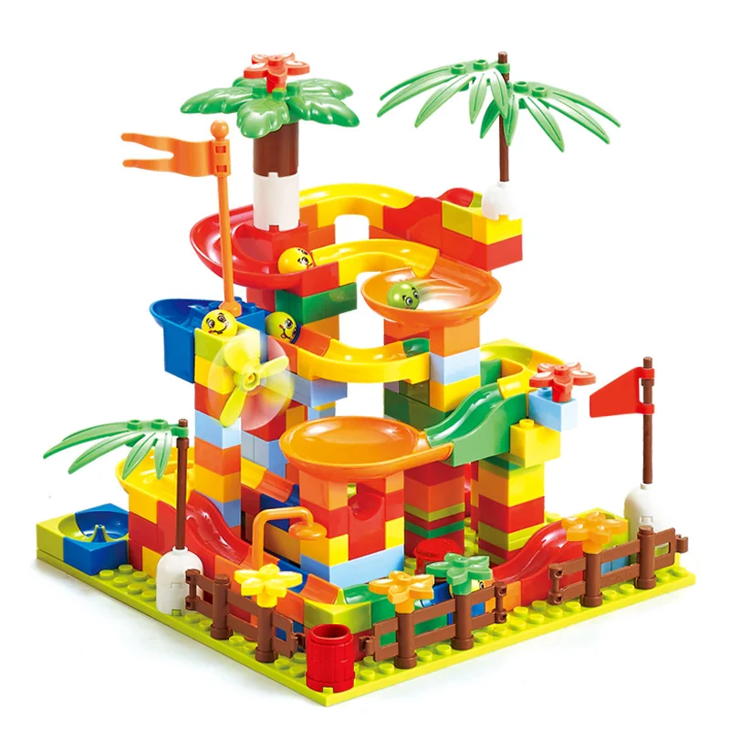 

165-330 шт., Детский конструктор «гоночная трасса»