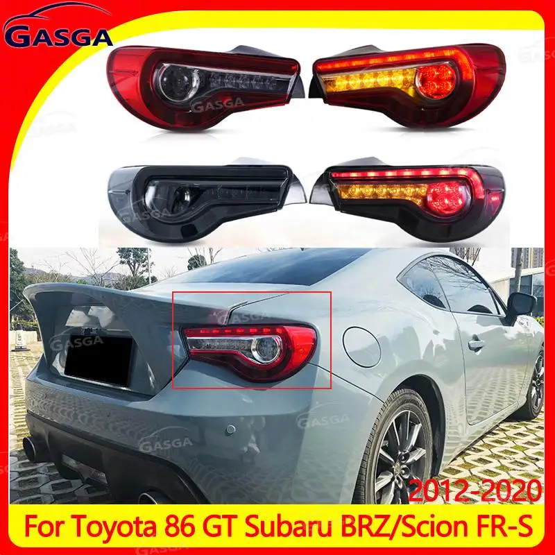 Фото Задние фонари в сборе для Toyota 86 GT Subaru BRZ/Scion FR-S 2012-2020 DRL последовательный указатель поворота задний фонарь автоаксессуары №1