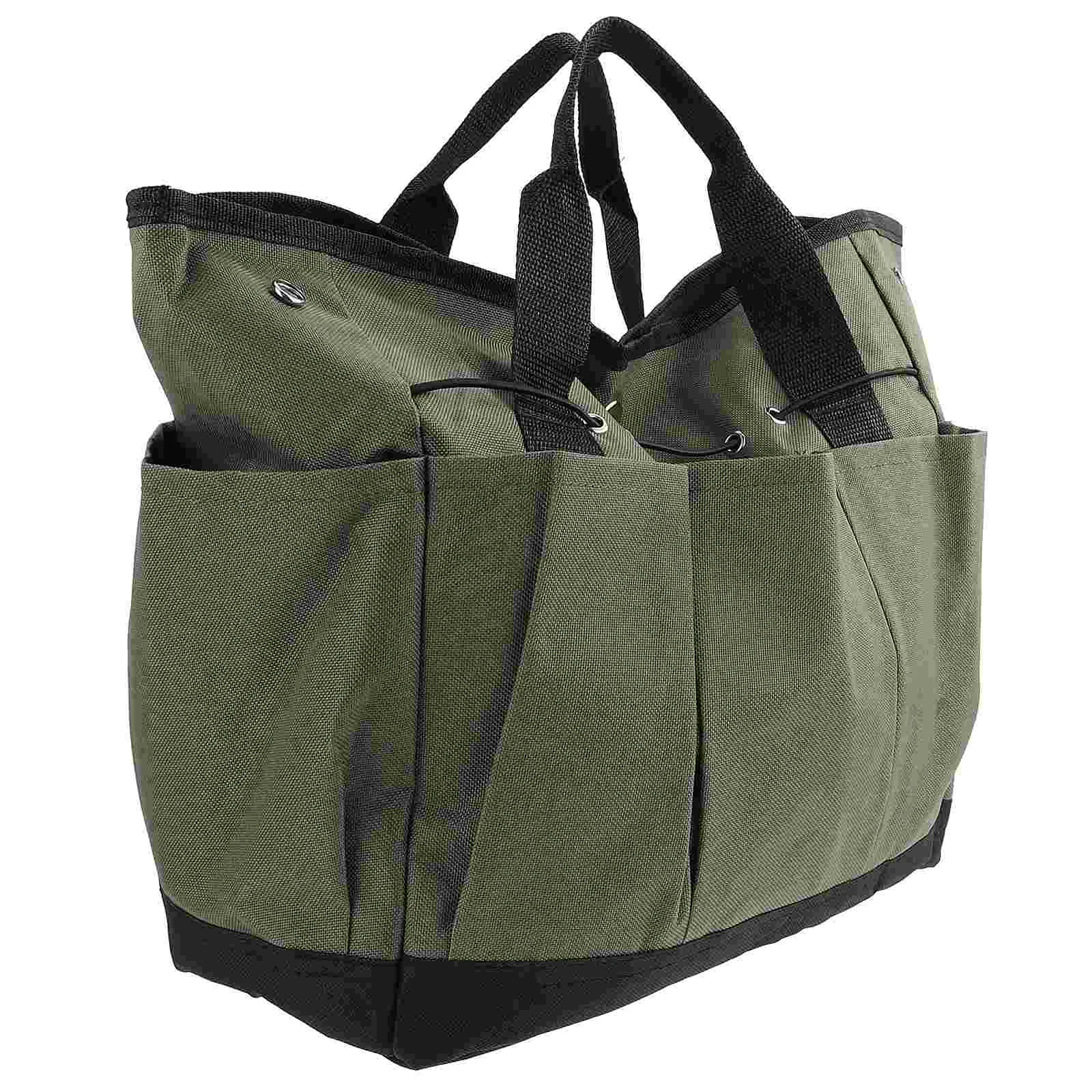 

Tool Tote Garden Canvas Storage Gardening Organizer Pouch Handbag Tools Portableduty Heavy Carry Carrier Container Multi Pocket