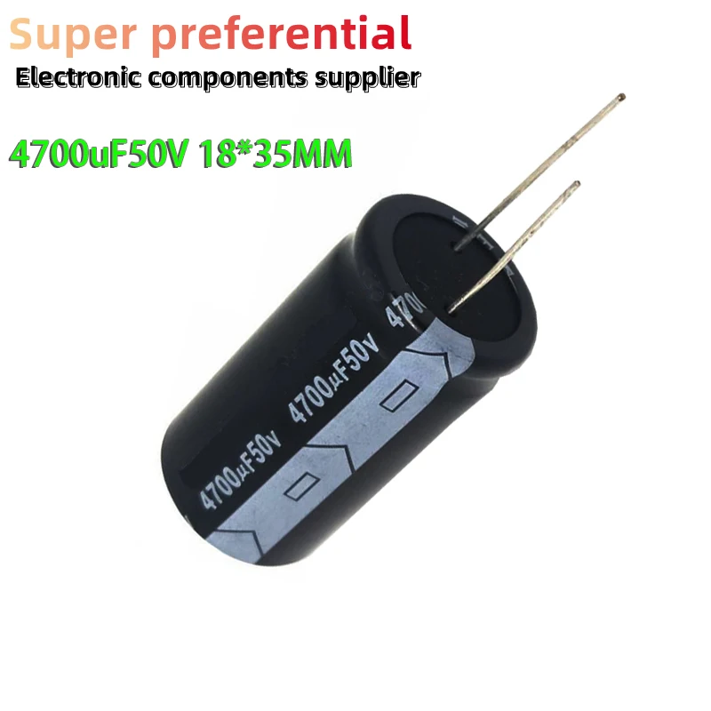 

Электролитический конденсатор 50 в 4700мкФ 4700uf50v 18*35 50 в 4700 мкФ 18x35, 2 шт.
