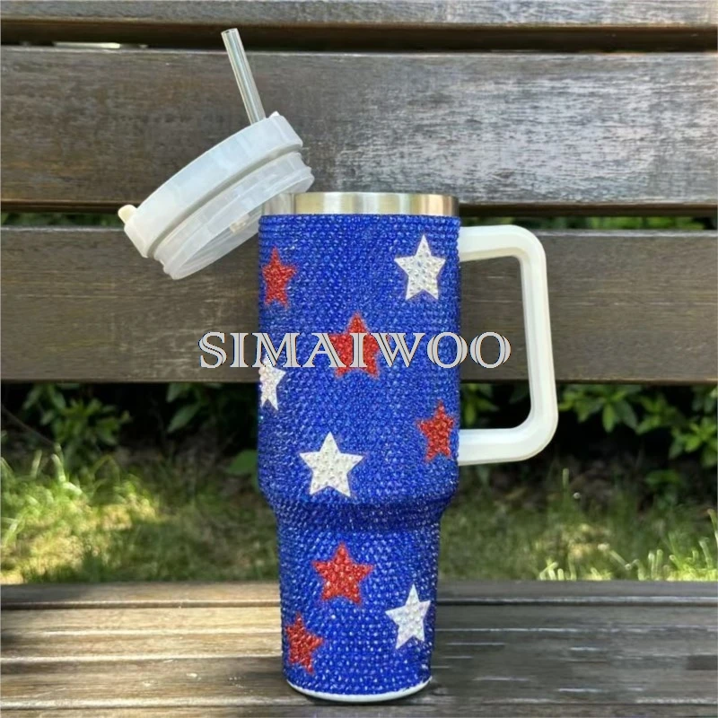 Синий стакан Klein флаг США звезды цвета стандартная бутылка для воды из