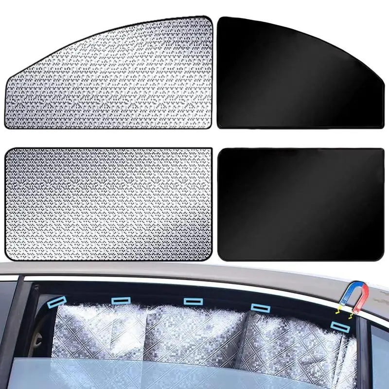 

Car Shade For Babies Magnetic Front Back Side Window Sunshade Curtains Blackout Window Shade Cover Road Trip Essentials For SUV