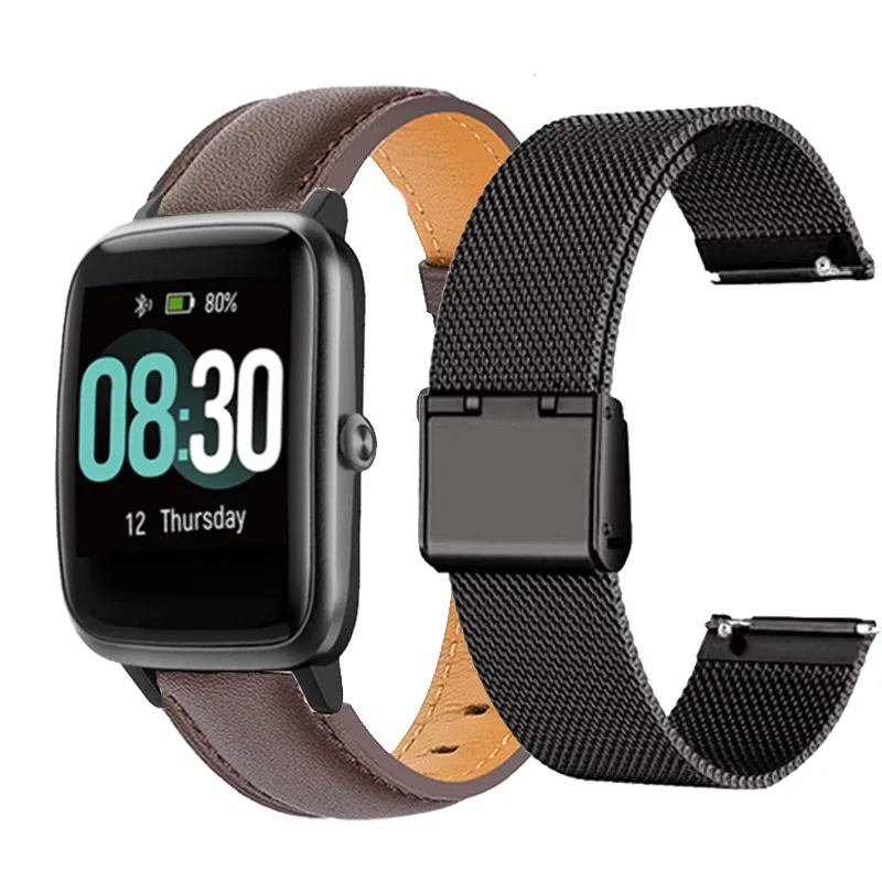 

Миланский ремешок для Umidigi Uwatch GT 3 GPS Ufit кожаный браслет для часов