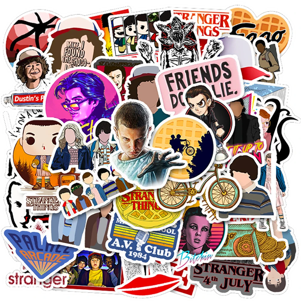 

10/30/50 шт. водостойкие наклейки на тему сериала «очень странные дела»