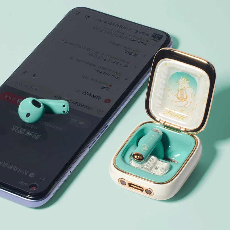 Аниме Bluetooth наушники Venti Genshin ударопрочные подарок милая индивидуальная
