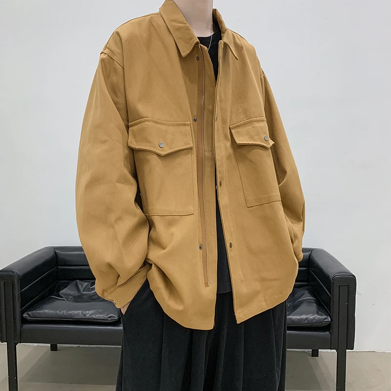 

Men Workwear Jacket Couples Coat Wear Trend Casual Student Upper Clothes Jacket Spring and Autumn New Style