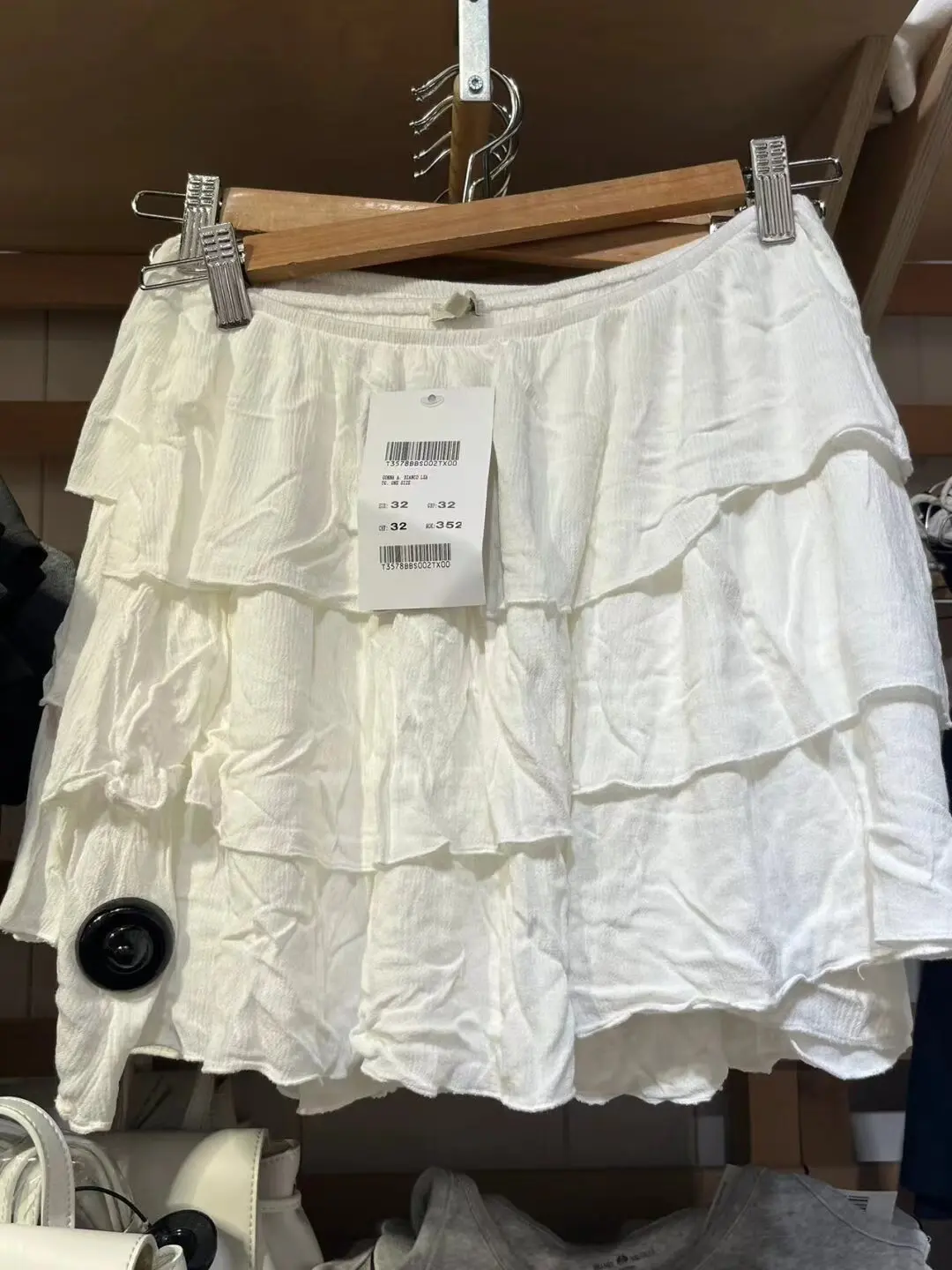 Милая белая короткая юбка в балетном стиле повседневные однотонные юбки во