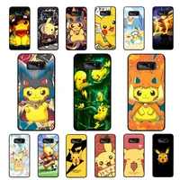 bandai pikachu pokemon phone case for samsung note 5 7 8 9 10 20 pro plus lite ultra a21 12 02
