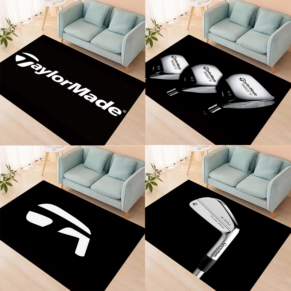 Ковер с принтом высокой четкости для гольфа T-Taylormade, нескользящие ковры, мягкий ковер для гостиной, входной пол, домашний коврик, декор для прихожей (art.: 3920d0aec474d) - 3920d0aec474d