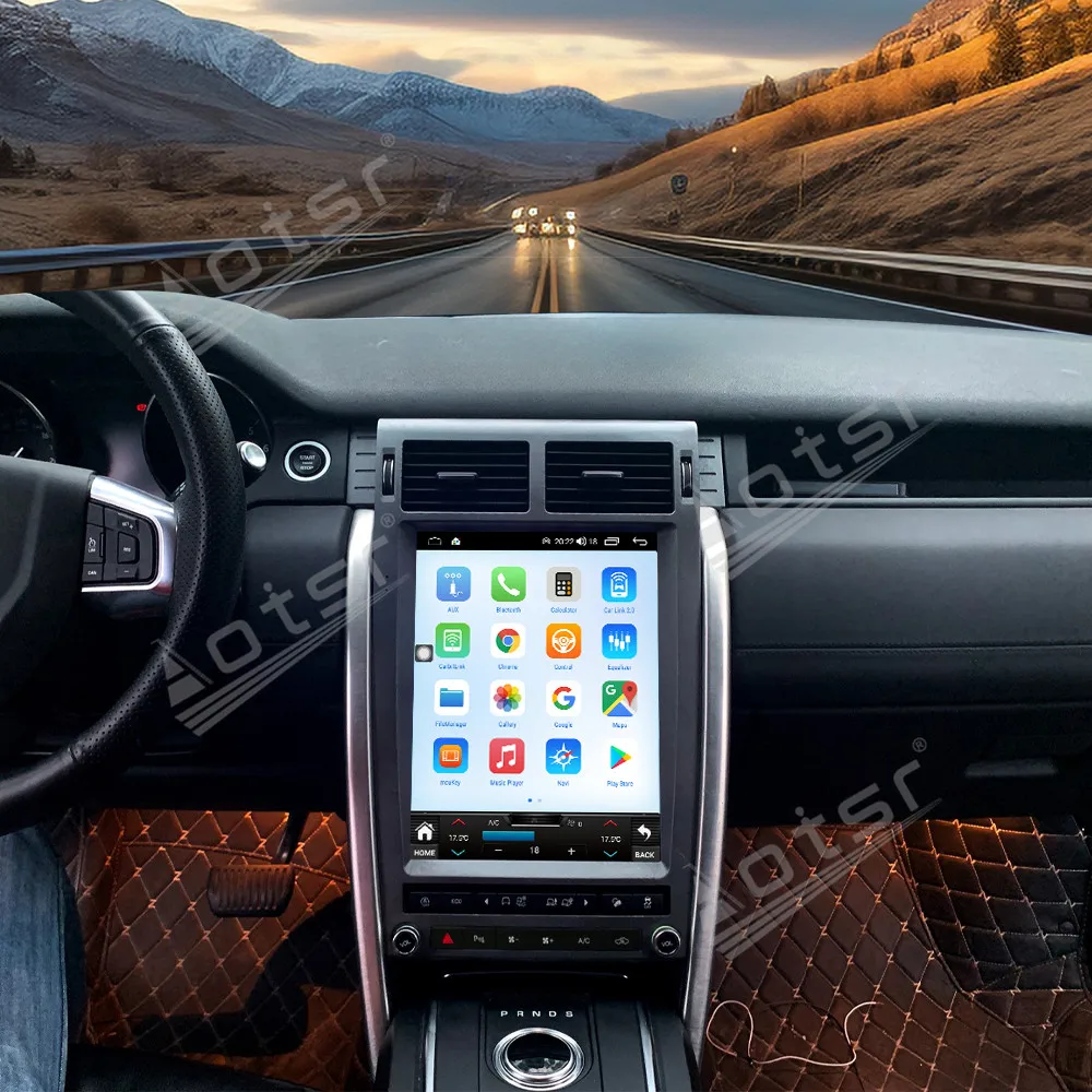 Android 14 CarPlay 12 1-дюймовый автомобильный радиоприемник для Land Rover Discovery Sport 2016-2020