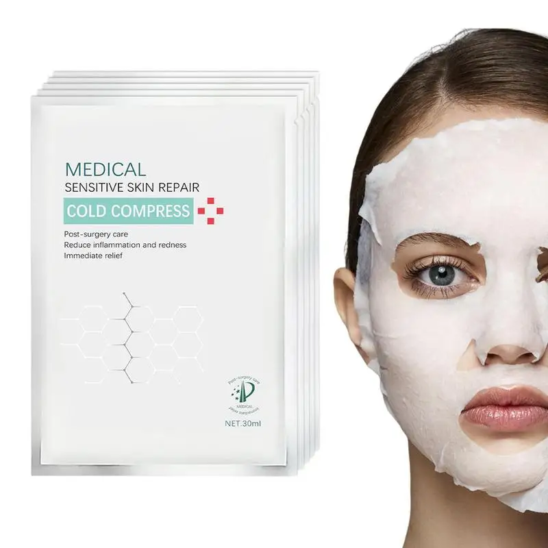 

Sensitive Skin Repair Cold Compress Masque Sooth Sensitivity Redness Itching Skin Moisturizing Repairing Facial Sheet Mask