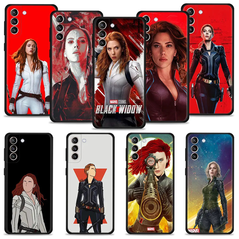 

Marvel Heroine Black Widow Scarlett Johansson Case For Samsung Galaxy S22 S21 S20 Ultra FE S10 S9 S8 Plus Note 20Ultra 10Plus
