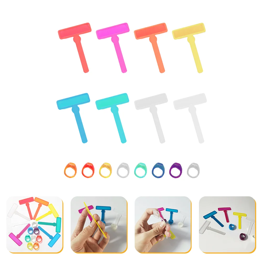 

8 Sets Child Finger Highlighter Reading Strips Dyslexia Tools for Kids (Random Color)