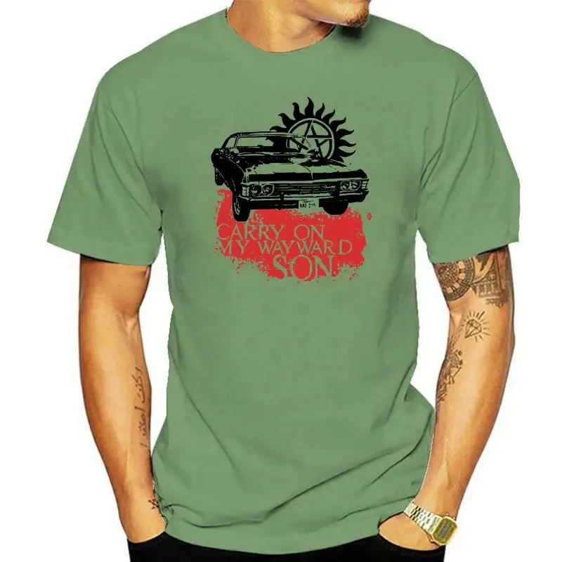 

Carry on my wayward son shirt supernatural t-shirt sam dean winchester bros tee