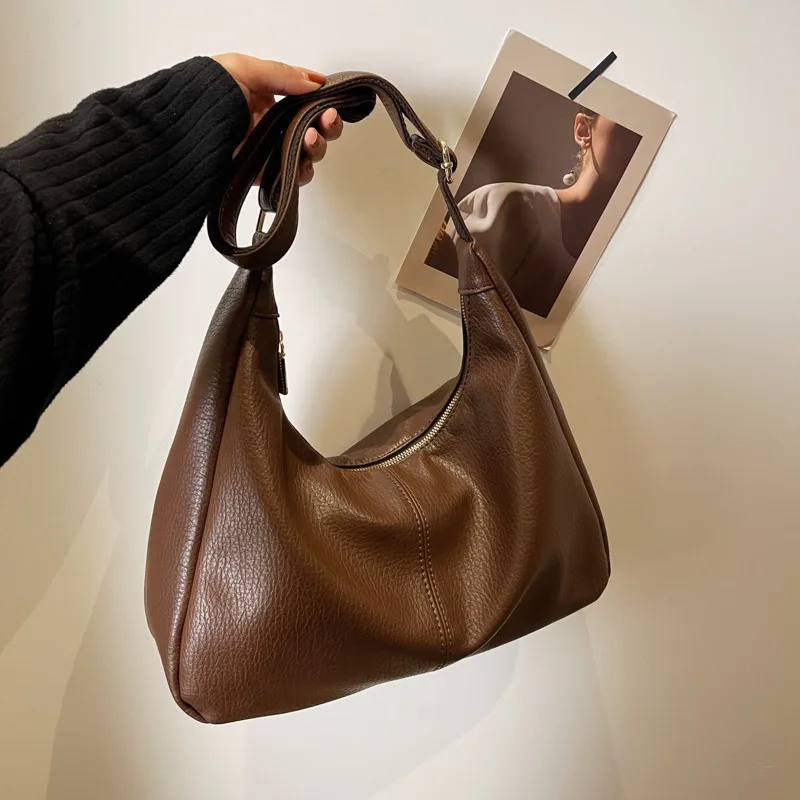 

Pu Leather Bolsas Vintage Luxury Designer Handbags High Capacity Shoulder Bag Handbag Woman Travel Female Bags Women's Tote